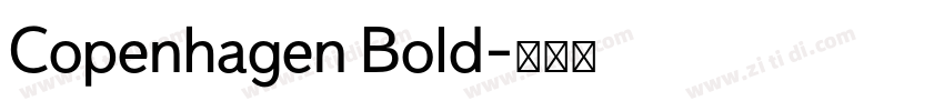 Copenhagen Bold字体转换